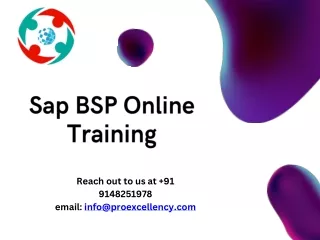 sap bsp online training