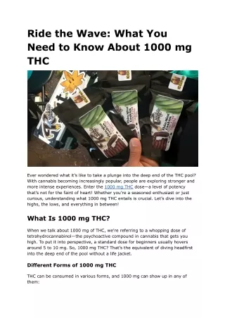 Ride the Wave_ What You Need to Know About 1000 mg THC