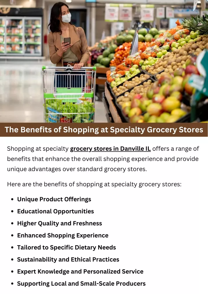 the benefits of shopping at specialty grocery