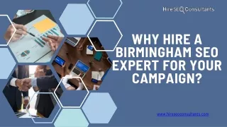 Why Hire a Birmingham SEO Expert for Your Campaign