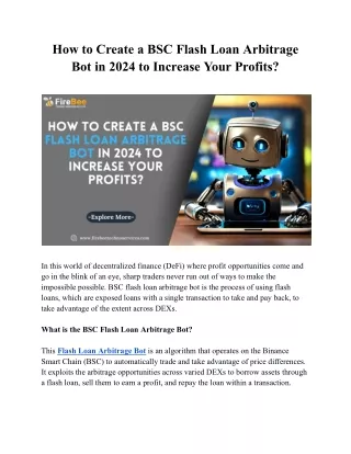 How to Create a BSC Flash Loan Arbitrage Bot in 2024 to Increase Your Profits_