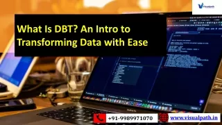what is dbt an intro to transforming data with ease