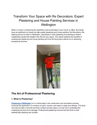 Trusted House Painters in Wellington
