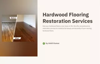Hardwood Flooring Restoration Services