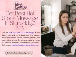 Get Best Hot Stone Massage in Sturbridge, MA