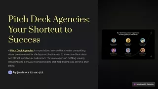 Partnering with the Right Pitch Deck Agency Can Make Your Startup