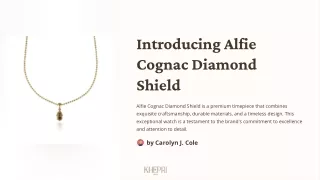 Alfie Cognac Diamond Shield