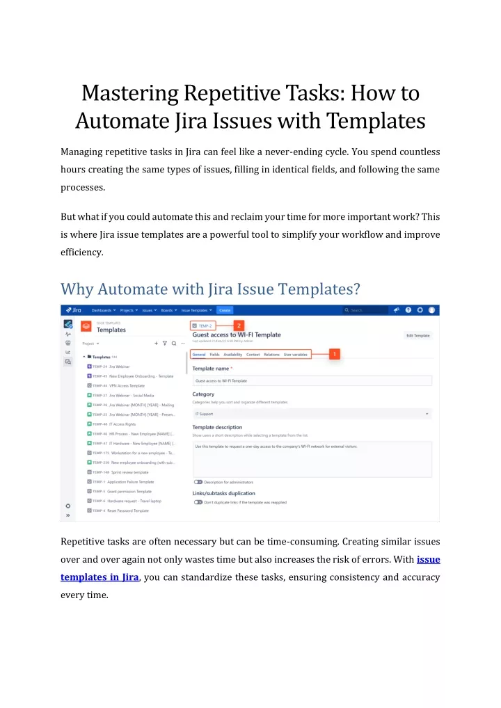 mastering repetitive tasks how to automate jira