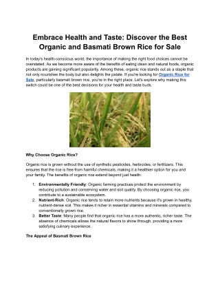Authentic Glutinous Rice from Thailand – Premium Quality