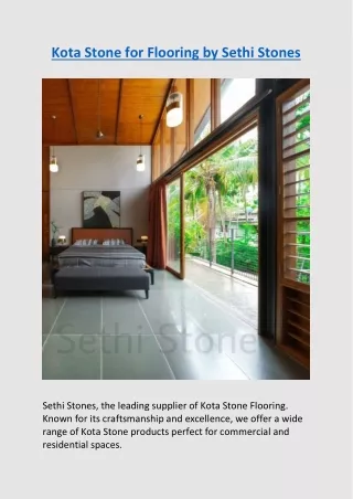 Kota Stone for Flooring by Sethi Stones