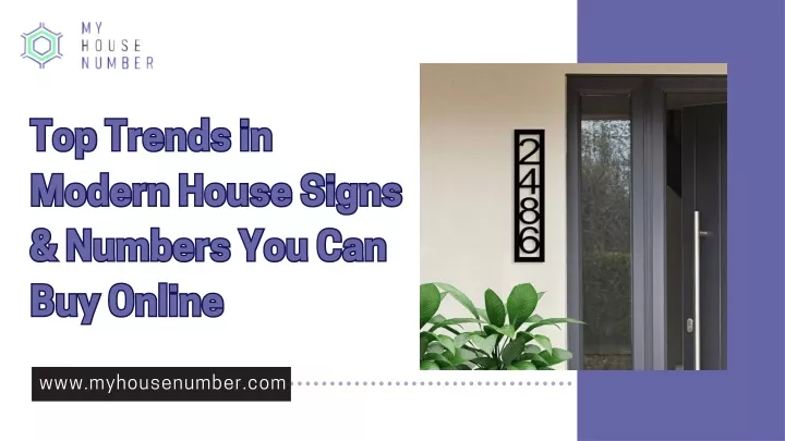 top trends in modern house signs numbers