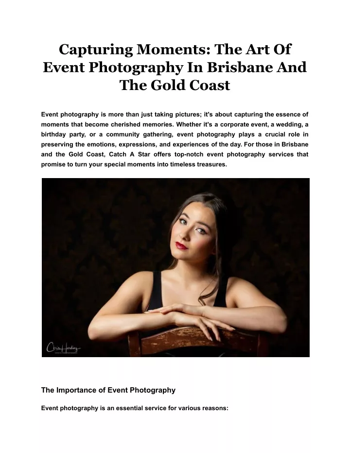 capturing moments the art of event photography