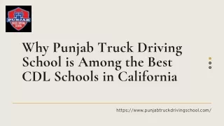 Why Punjab Truck Driving School is Among the Best CDL Schools in California