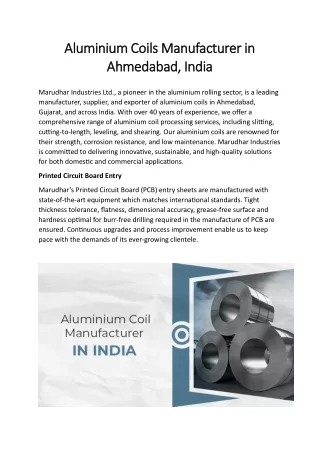 aluminium coils manufacturer in aluminium coils