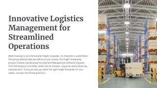 Innovative-Logistics-Management-for-Streamlined-Operations