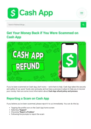 Cash App Refund