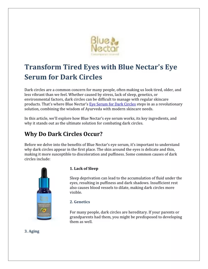 transform tired eyes with blue nectar s eye serum