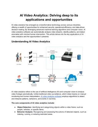 ai video analytics delving deep