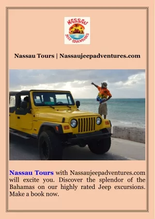 Nassau Tours  Nassaujeepadventures.com