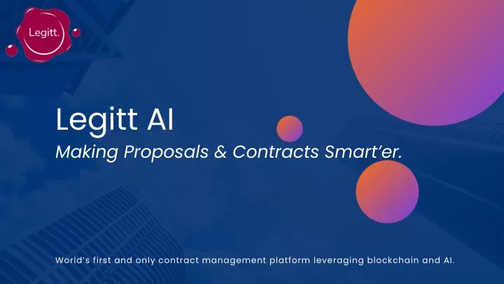 legitt ai making proposals contracts smart er