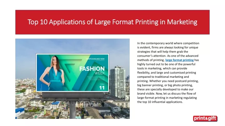 top 10 applications of large format printing in marketing