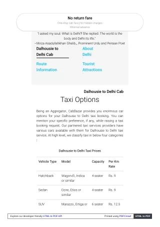 no return fare one way cab fare no hidden charges