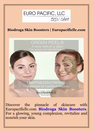 Biodroga Skin Boosters  Europacificllc.com