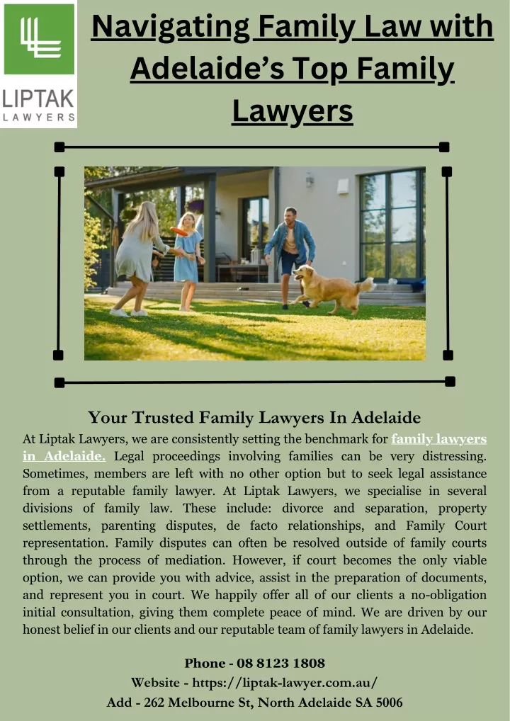 navigating family law with adelaide s top family