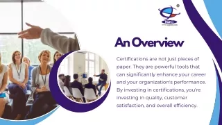 ISO Certification| ISO Certification Training| Quality Management Certification
