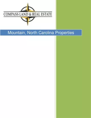 Explore Your Dream: Mountain Property for Sale in North Carolina