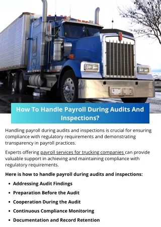 How To Handle Payroll During Audits And Inspections?