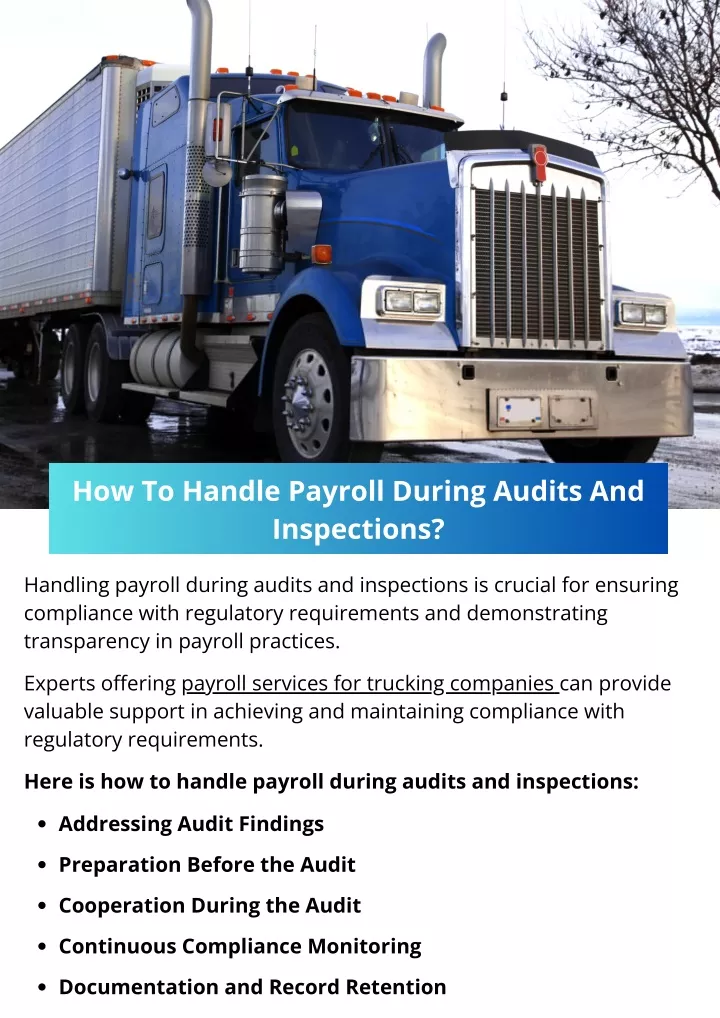 how to handle payroll during audits