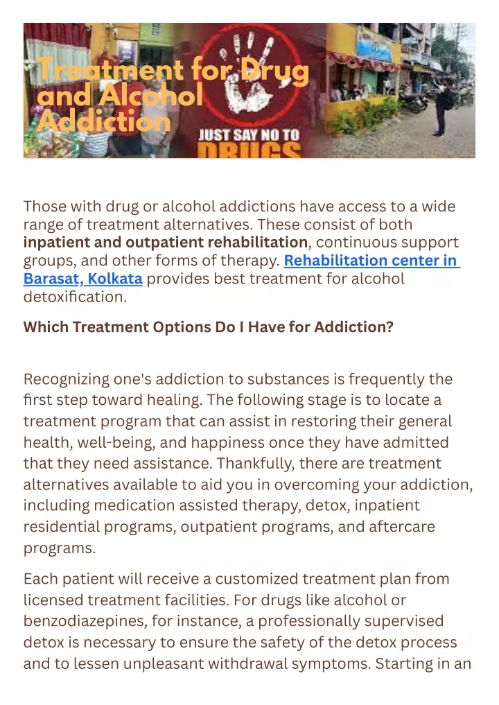 treatment for drug and alcohol addiction