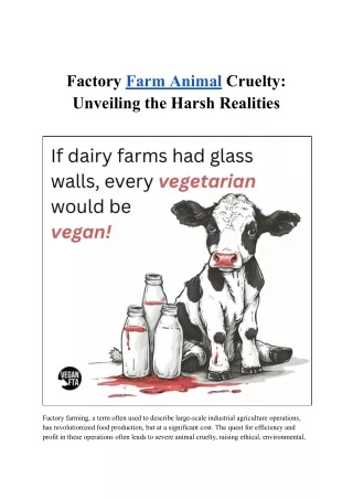 Factory Farm Animal Cruelty: Unveiling the Harsh Realities