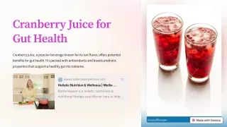 Cranberry Juice for Gut Health | Mollie Mason