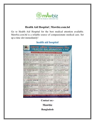 Health Aid Hospital  Mawbiz.com.bd