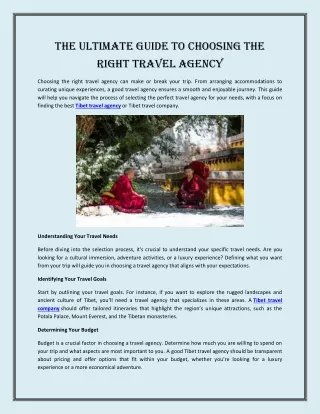 the ultimate guide to choosing the right travel