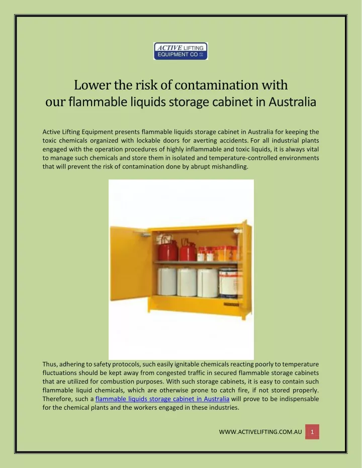 lower the risk of contamination with