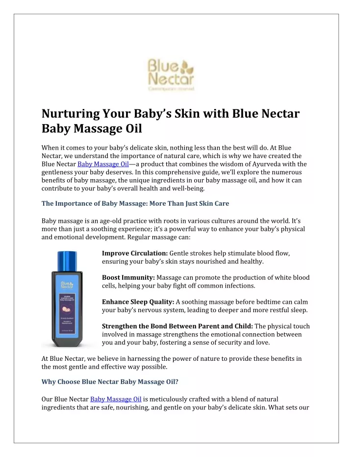 nurturing your baby s skin with blue nectar baby