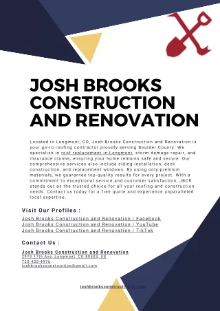 Josh Brooks Construction and Renovation
