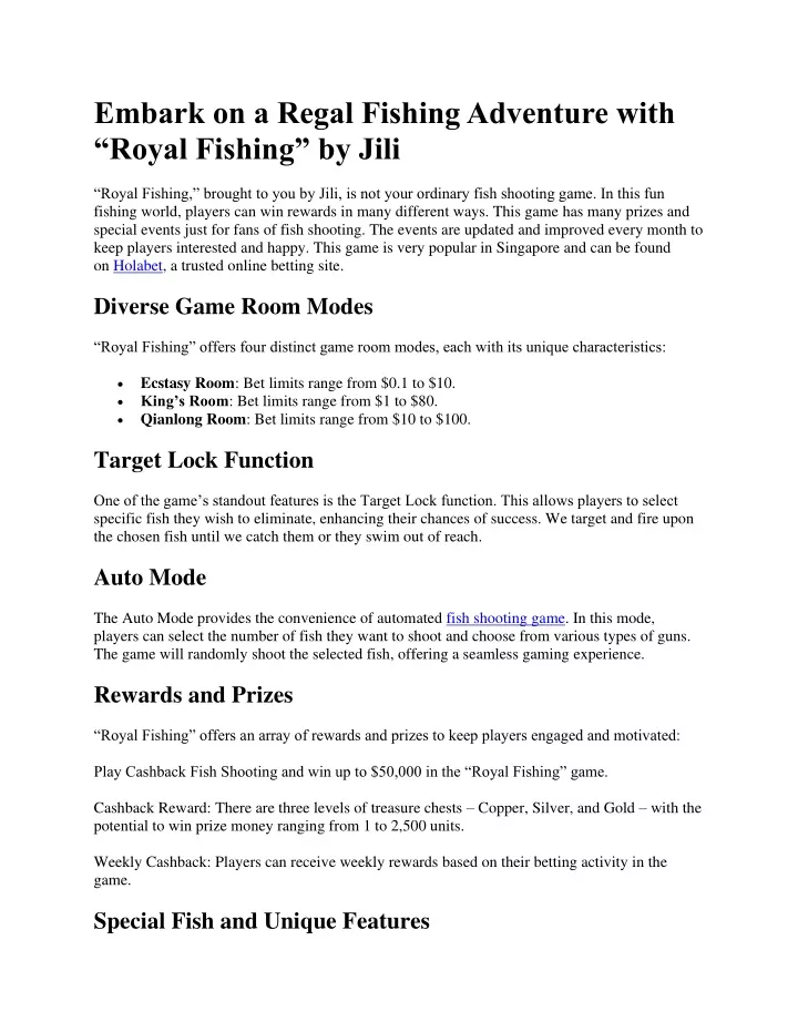 embark on a regal fishing adventure with royal