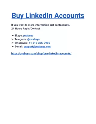 buy linkedin accounts