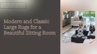 Modern and Classic Large Rugs for a Beautiful Sitting Room