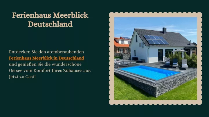 ferienhaus meerblick deutschland