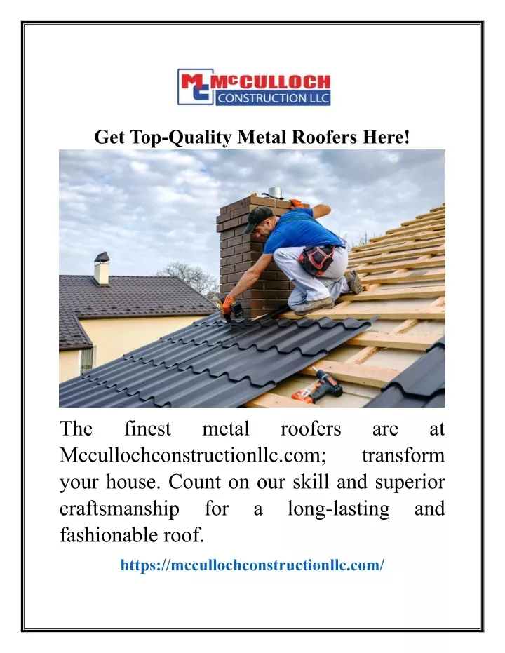 get top quality metal roofers here