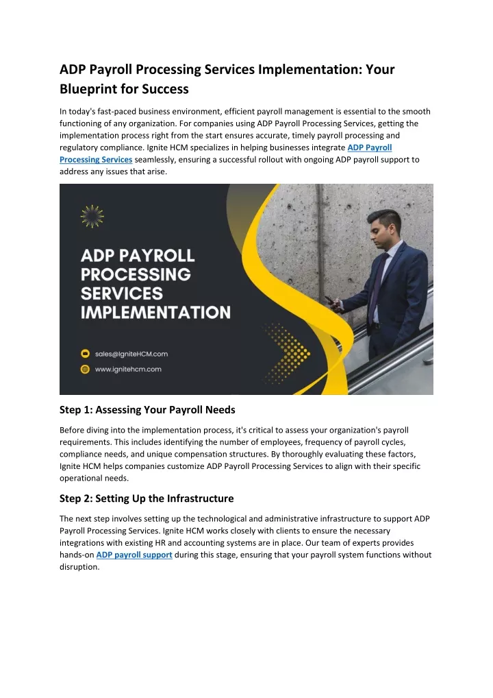 PPT - ADP Payroll Processing Services Implementation PowerPoint ...