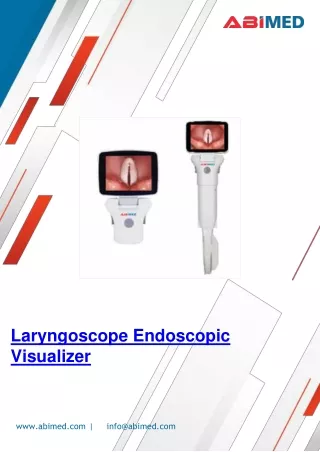 laryngoscope endoscopic visualizer