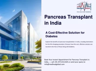 Pancreas Transplant in India