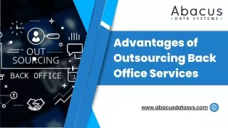 Advantages of Outsourcing Back Office Services