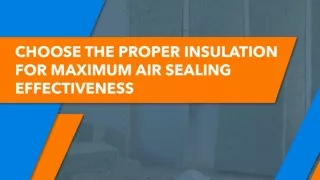 Proper Sealing Techniques for Reducing Air Leaks